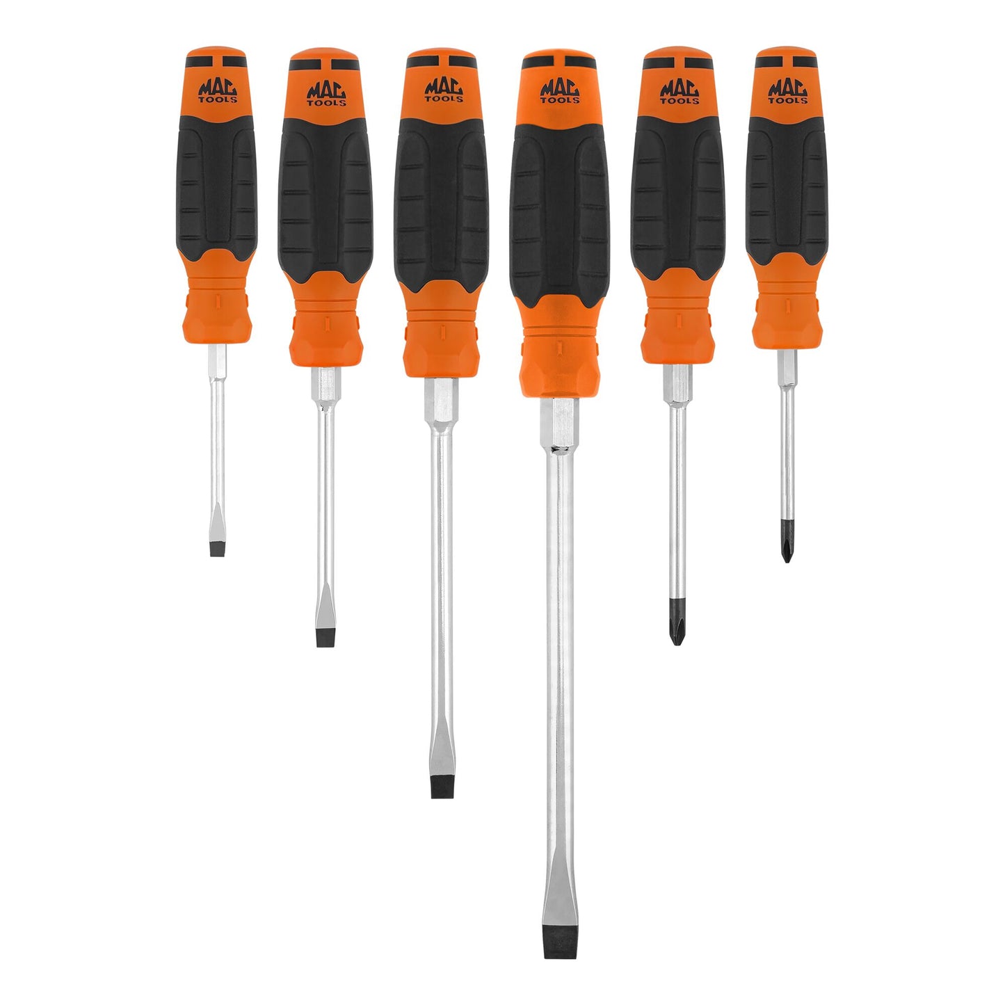 6-PC. Jeu de tournevis combinés Mac-Grip™ - Orange