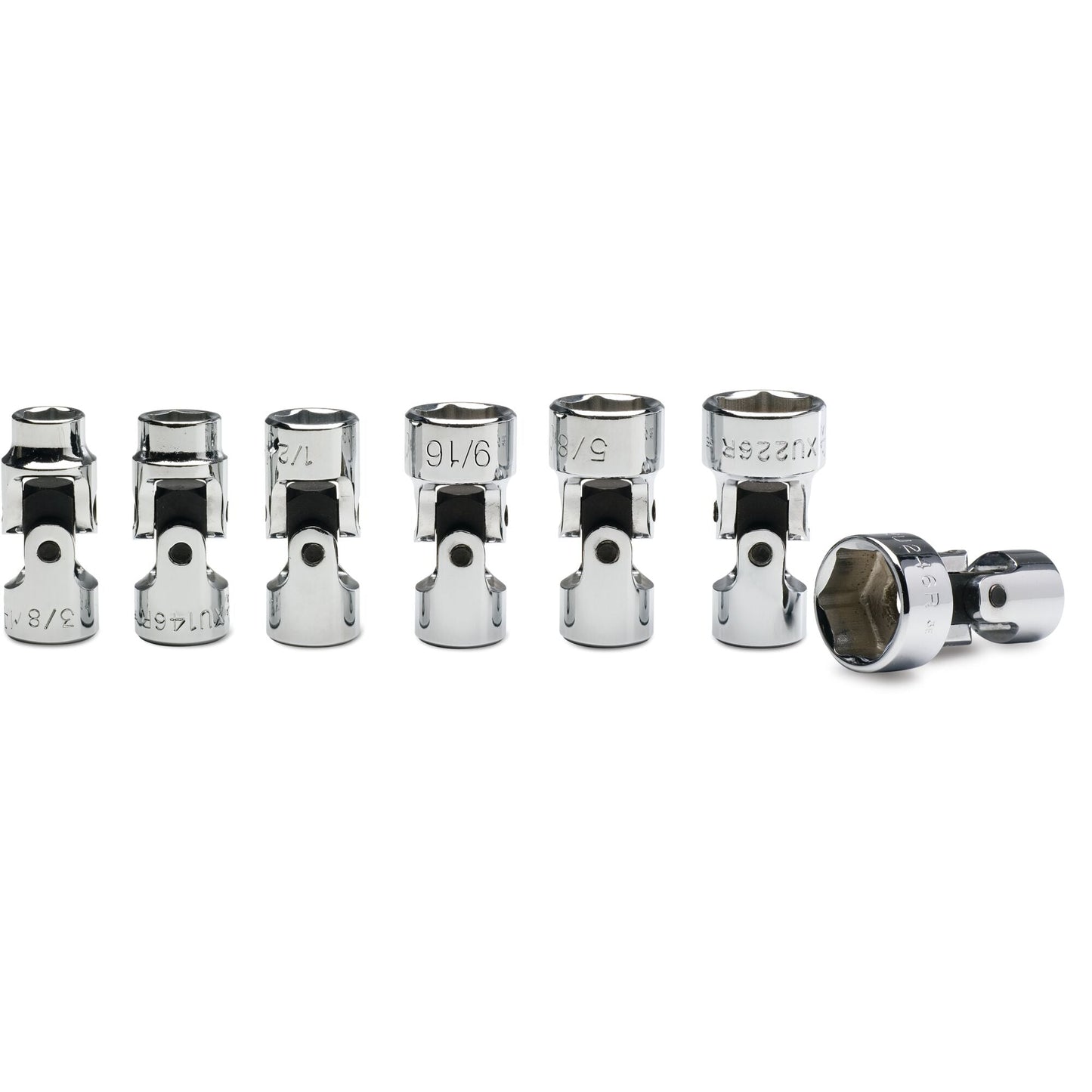 7-PC. 3/8" Drive SAE Universal Socket Set - 6-PT.