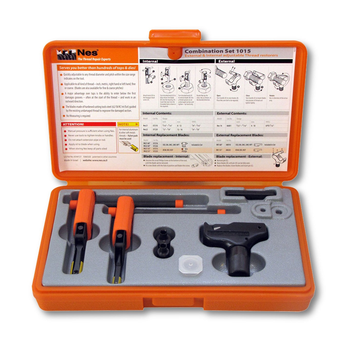 3-PC. Kit de réparation de filetage combiné