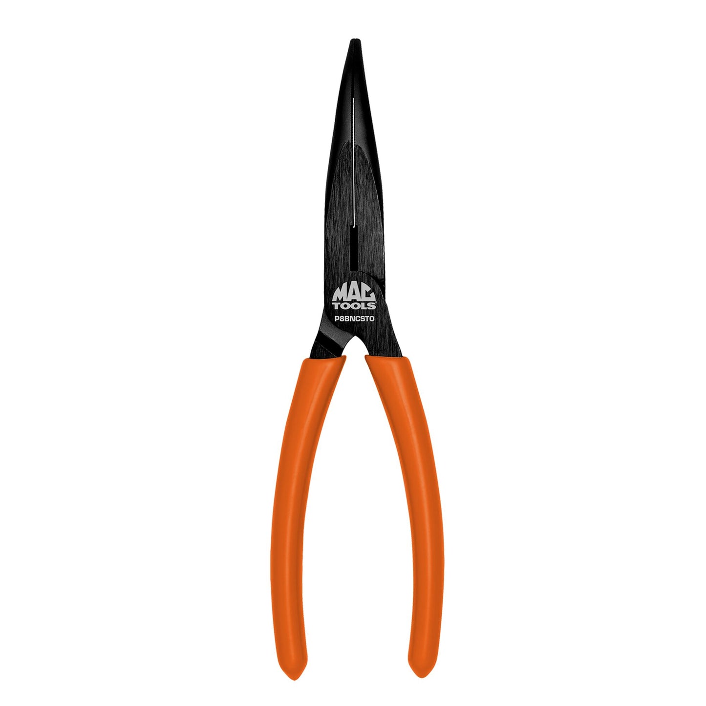 8" Bent Long-Nose C.S.T. Pliers With Cutter HI-VIZ Orange