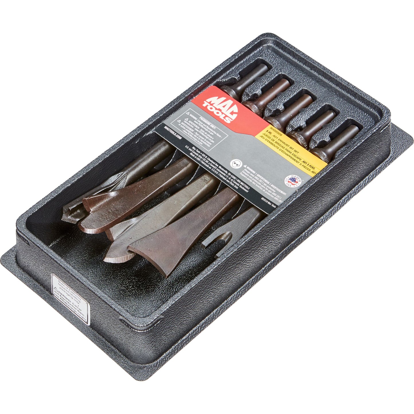 5-PC. .401 Jeu de mèches pour marteau pneumatique à tige d'échappement .401