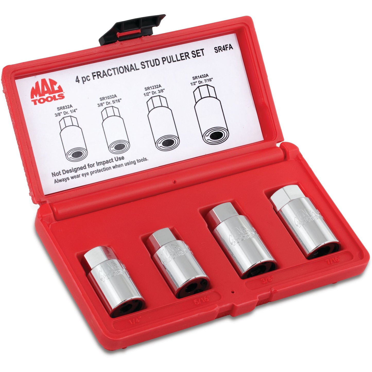 4-PC. Jeu d'extracteurs de goujons SAE