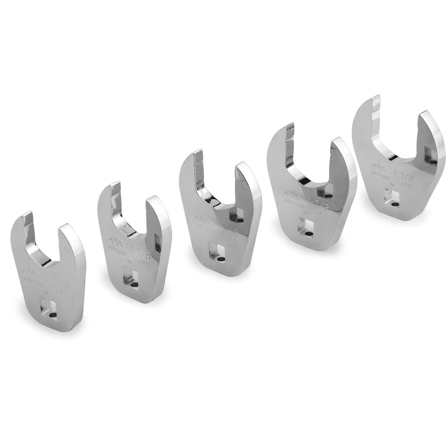 5-PC. Jeu de clés à pied de biche SAE à entraînement 1/2 po