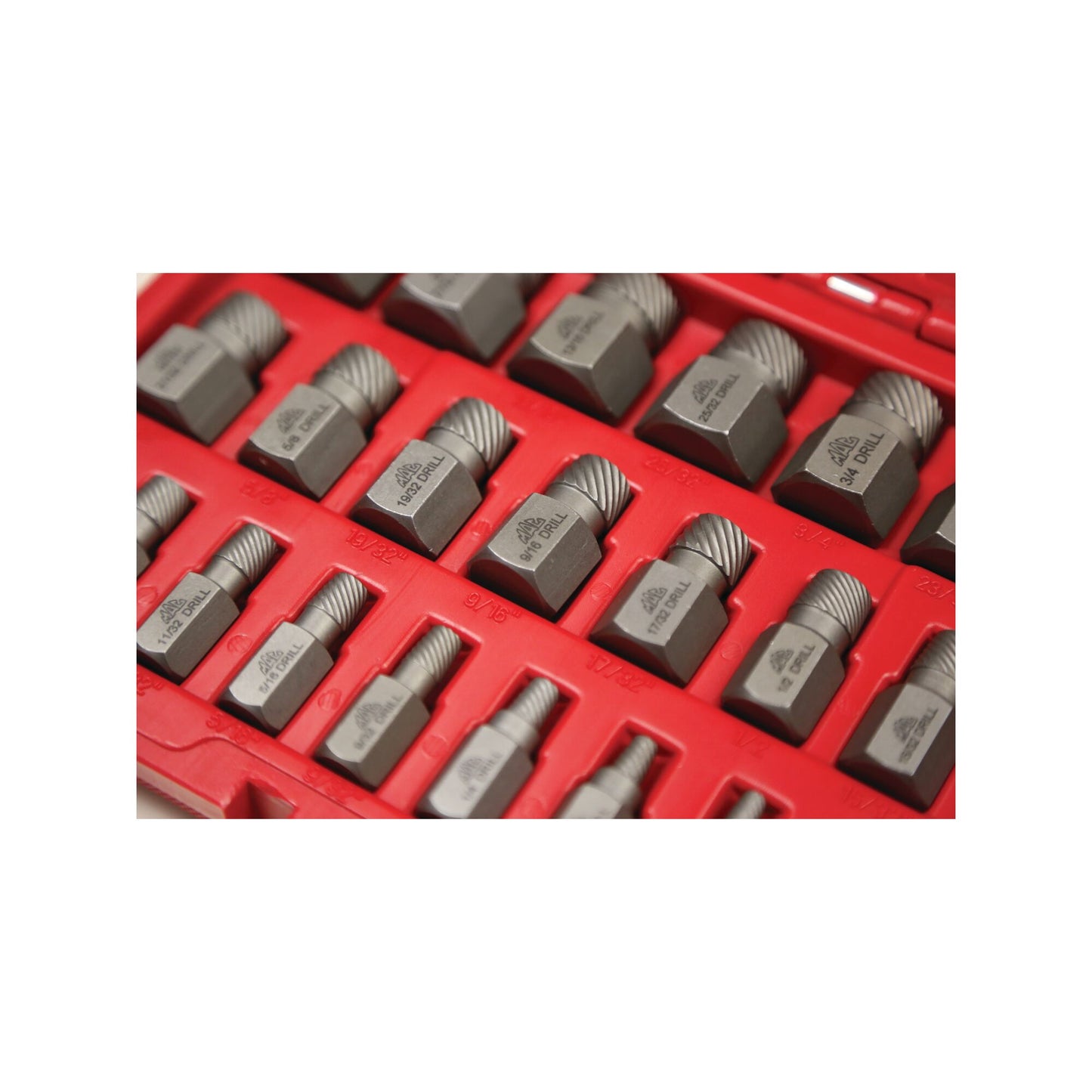 25-PC. Jeu d'extracteurs de vis multi-cannelures