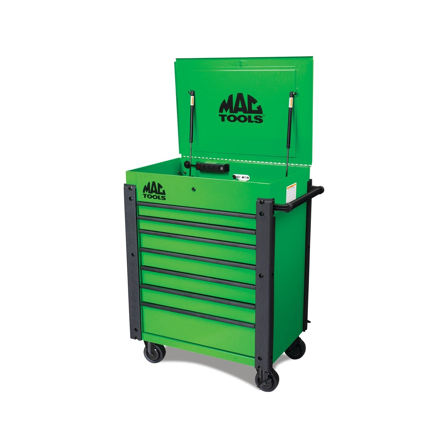 7-Drawer Utility Cart - Lime Green