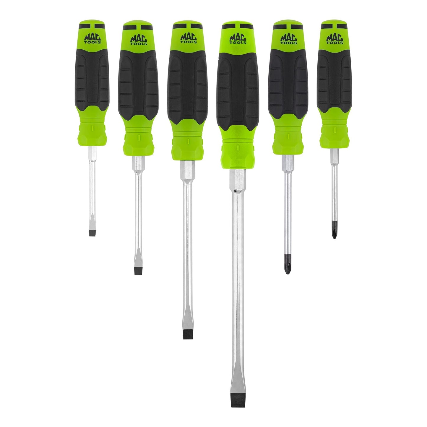 6-PC. Jeu de tournevis combinés Mac-Grip™ - Vert