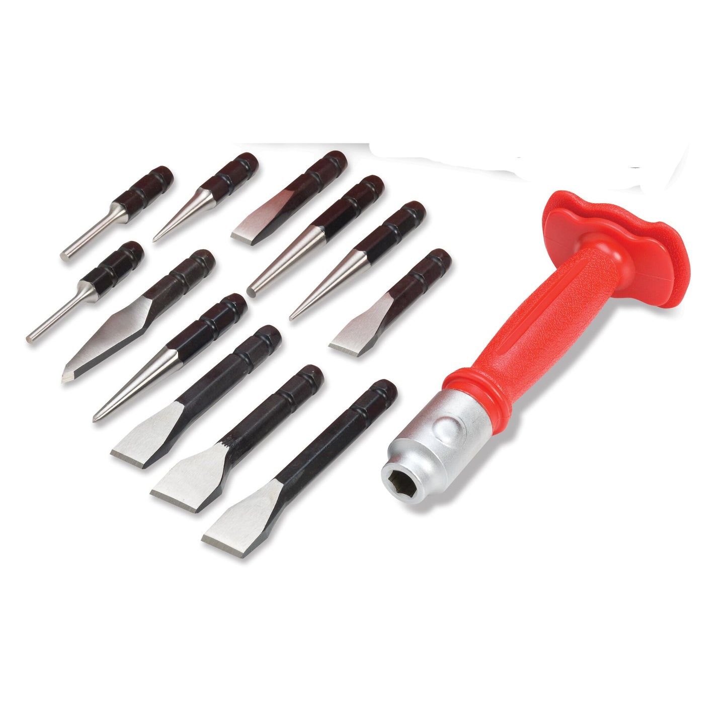 12-PC. Jeu de poinçons et burins interchangeables