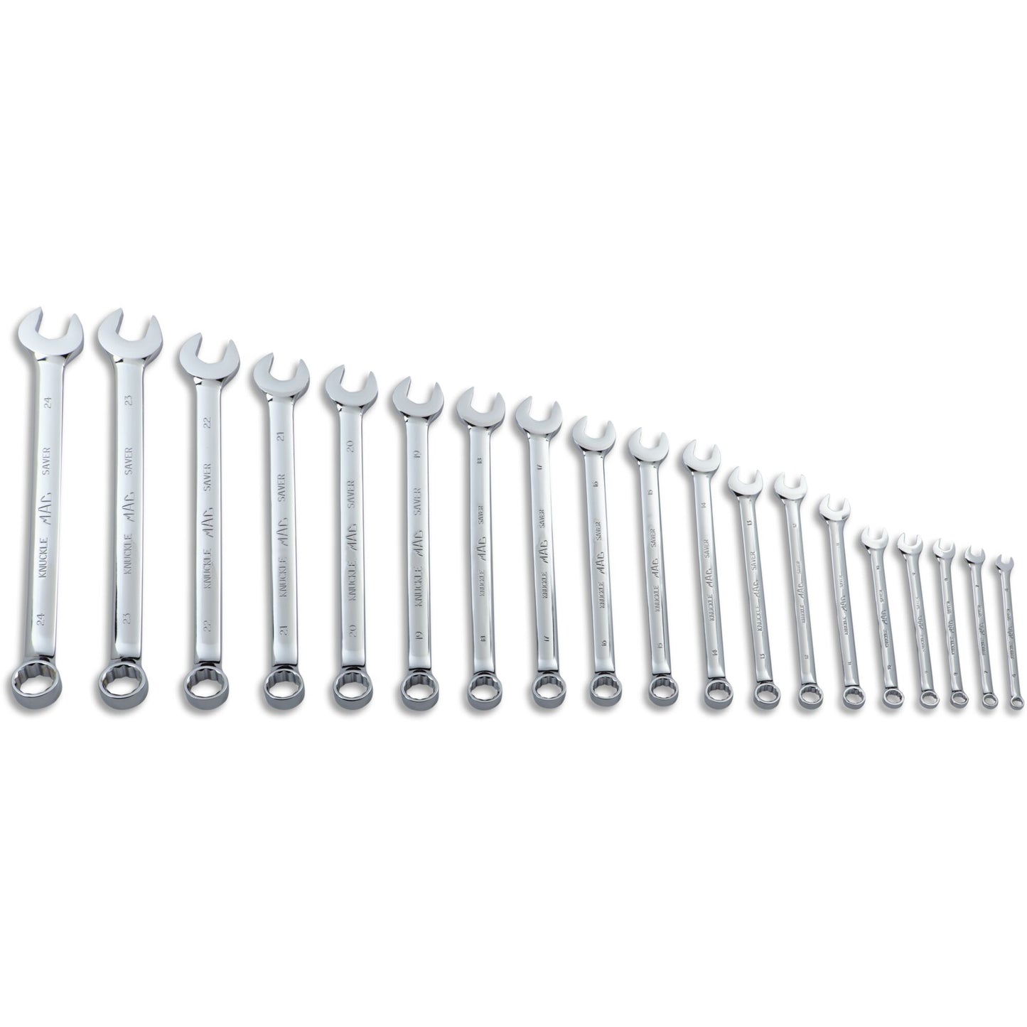 19-PC. Jeu de clés mixtes métriques Knuckle Saver - 12-PT.