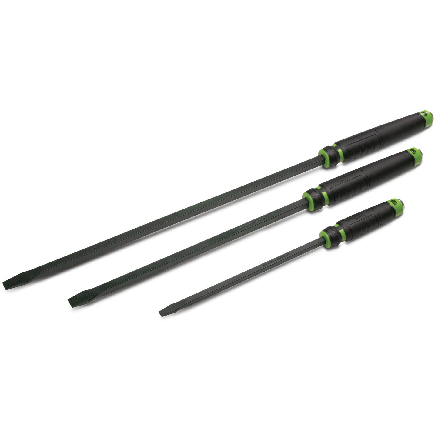 3-PC. Ensemble de leviers à tête droite à poignée confortable - Vert
