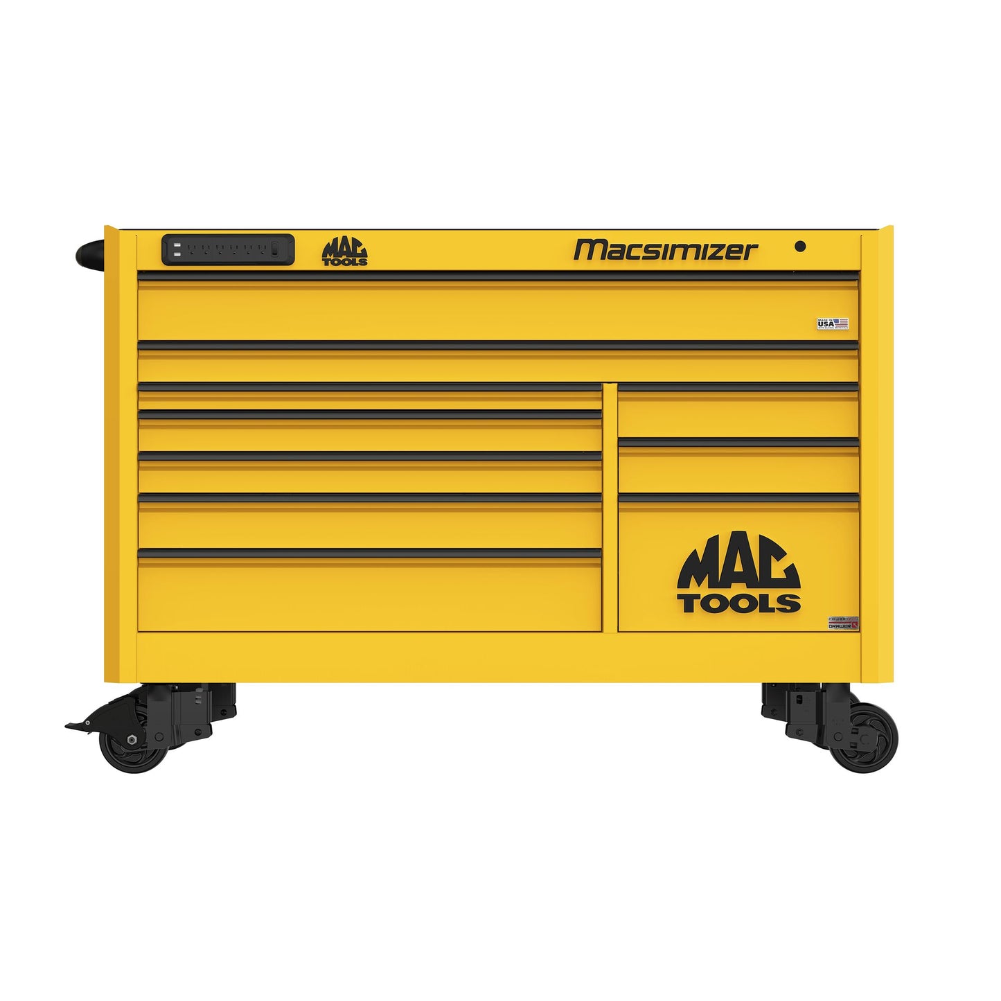 Macsimizer® Series 10-Drawer Workstation with PowerTech™ Drawer - Sunburst Yellow