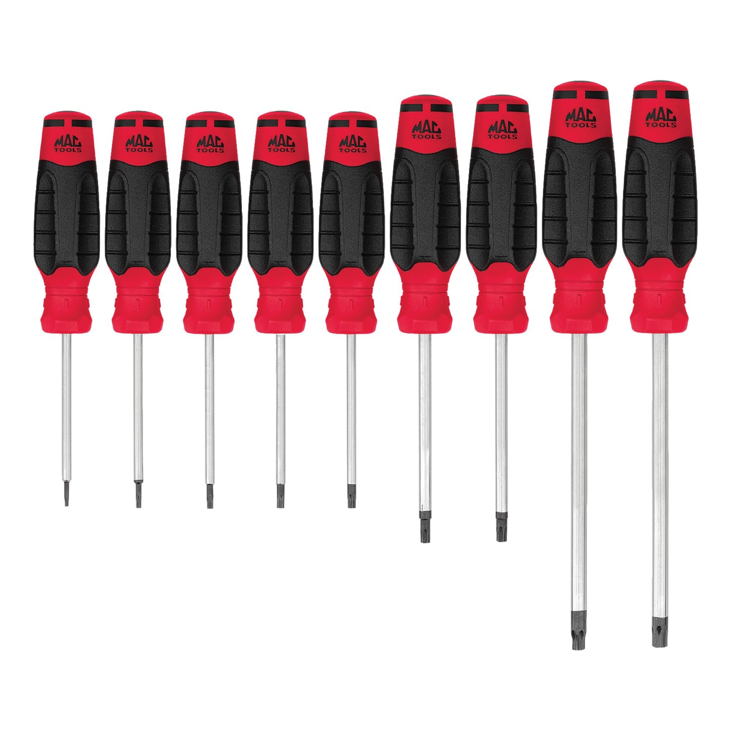 9-PC. Jeu de tournevis Mac-Grip™ Torx™ - Rouge