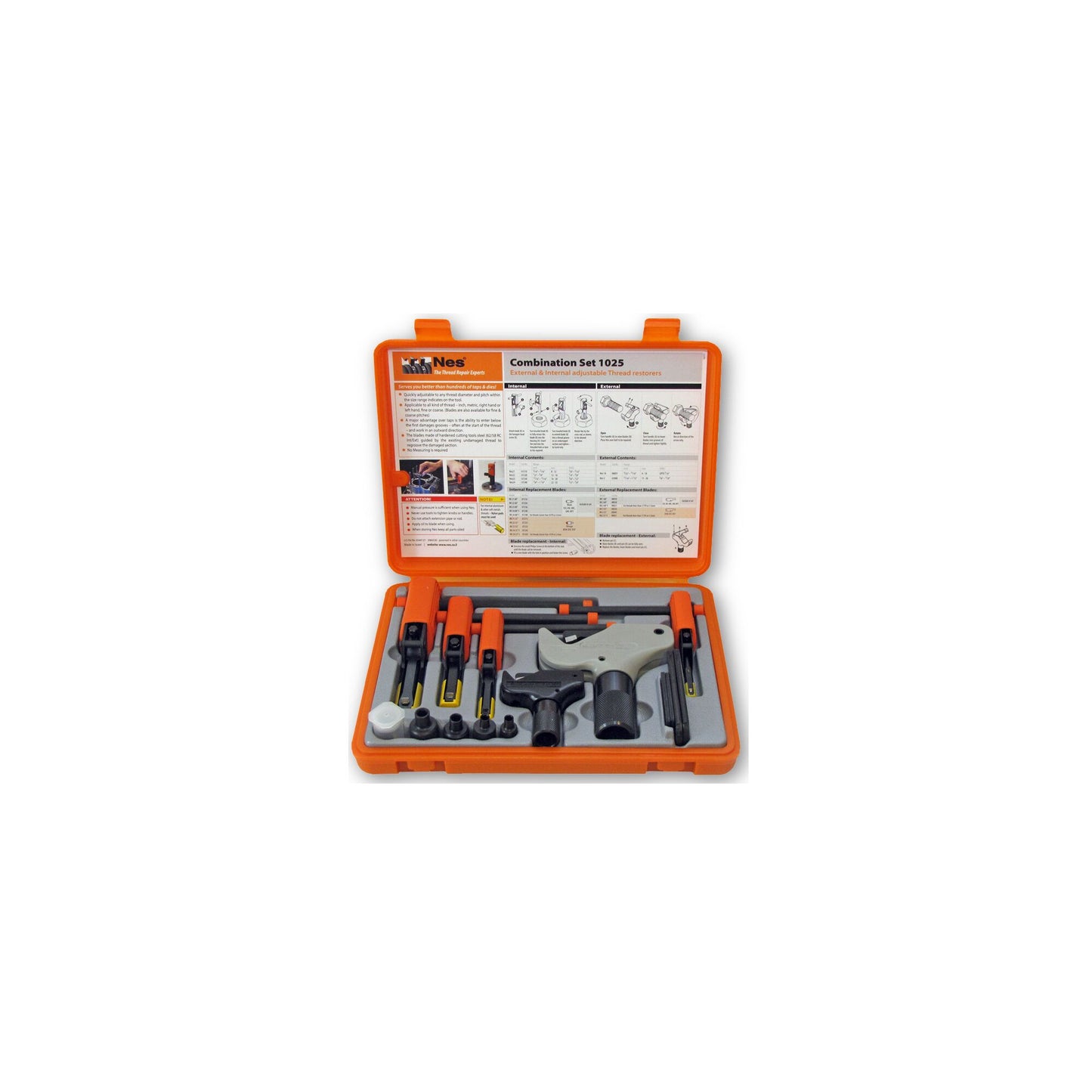 6-PC. Kit de réparation de filetage combiné