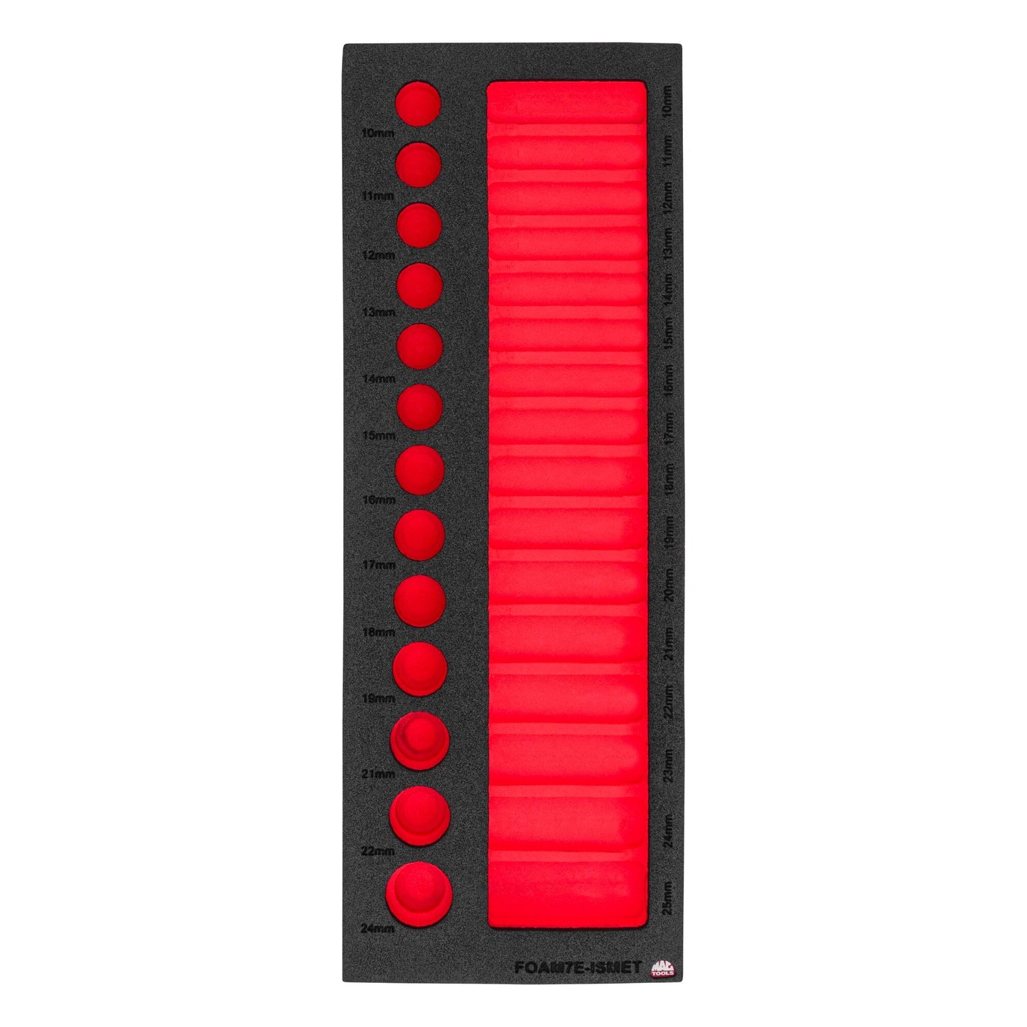 Foam Only - Impact Sockets Metric (FOAM7E-ISMET Set)