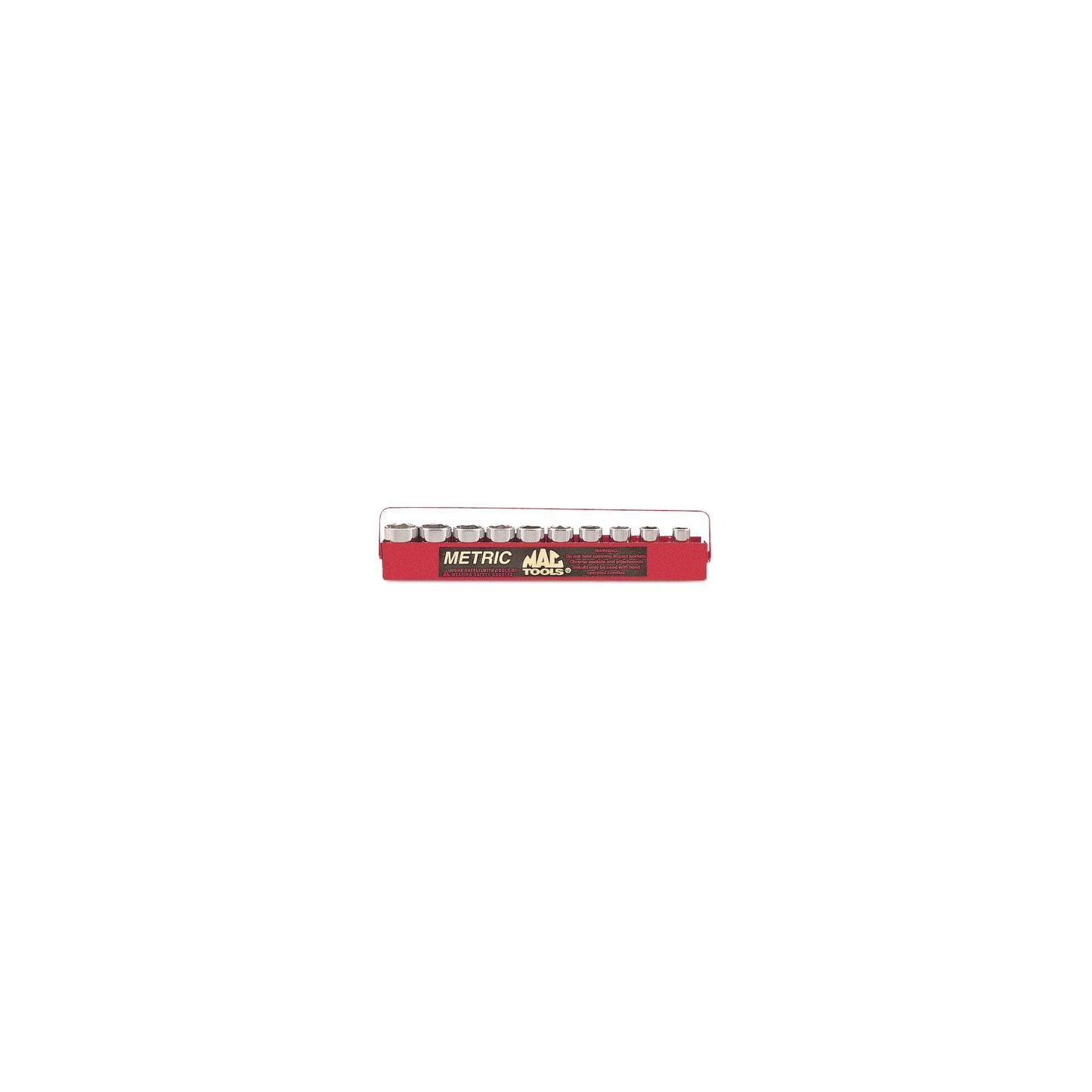 10-PC. 1/2" Drive Metric Socket Set - 6-PT.