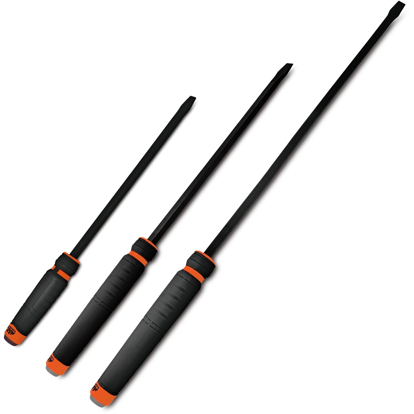 3-PC. Ensemble de leviers à tête droite à poignée confortable - Orange