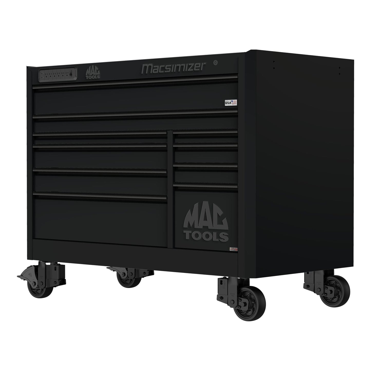 Macsimizer® 10-Drawer Workstation - Flat Black
