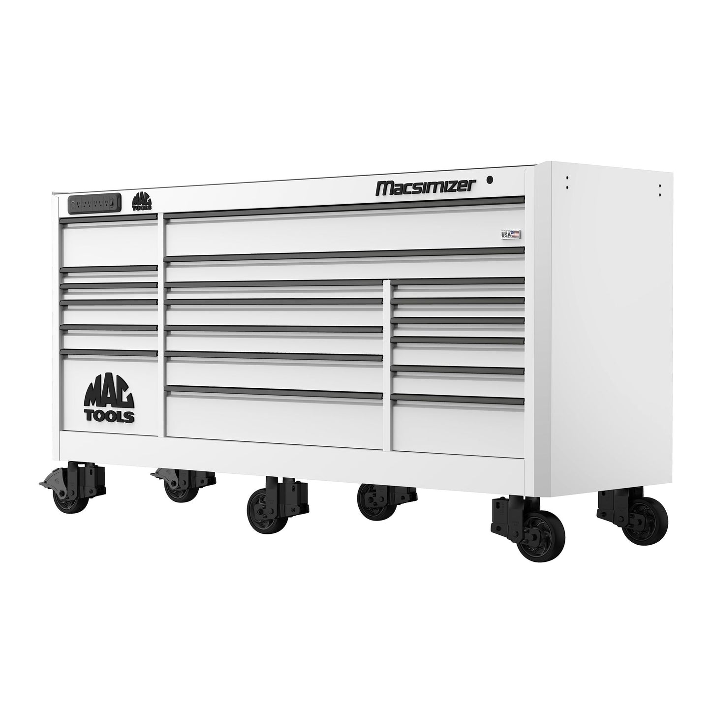 Macsimizer® 19-Drawer Workstation - Titanium White