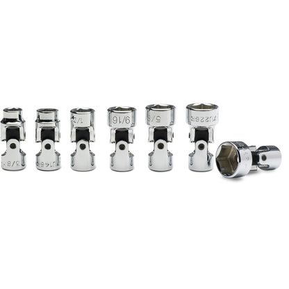 7-PC. 3/8" Drive SAE Universal Socket Set - 6-PT.