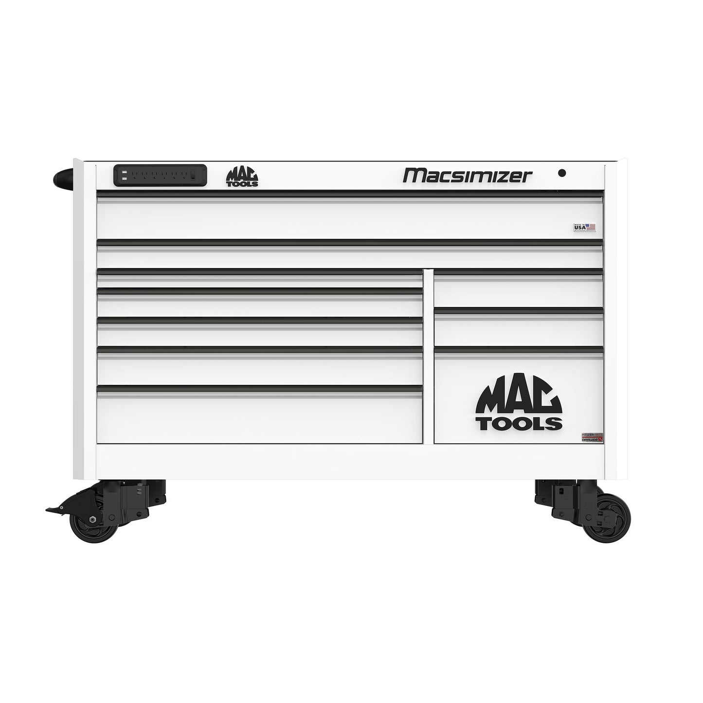 Macsimizer® Series 10-Drawer Workstation with PowerTech™ Drawer - Titanium White