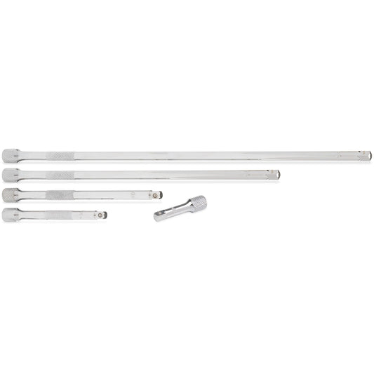 5-PC. Jeu d'extensions moletées à entraînement 1/4"