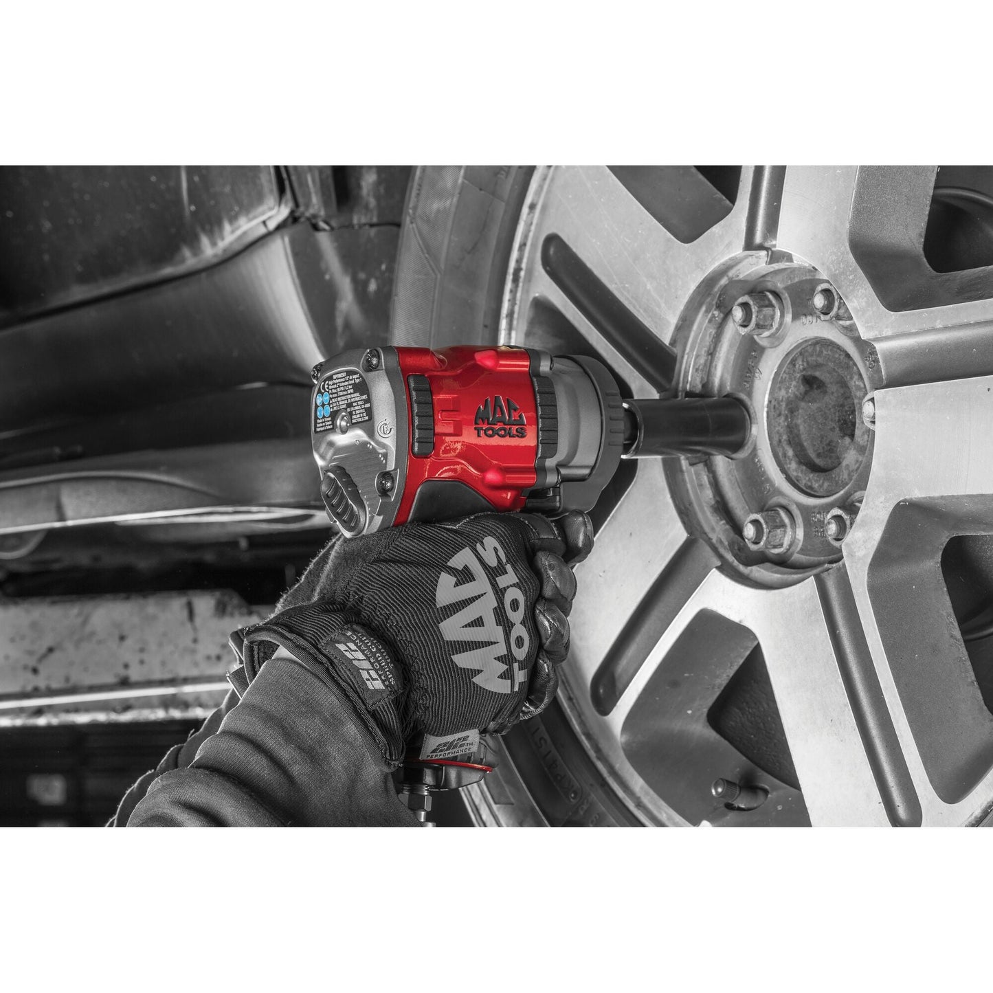 Clé à chocs pneumatique à enclume allongée 1/2" à entraînement 1/2" haute performance