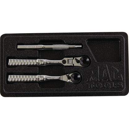 3-PC. Jeu de tournevis à cliquet