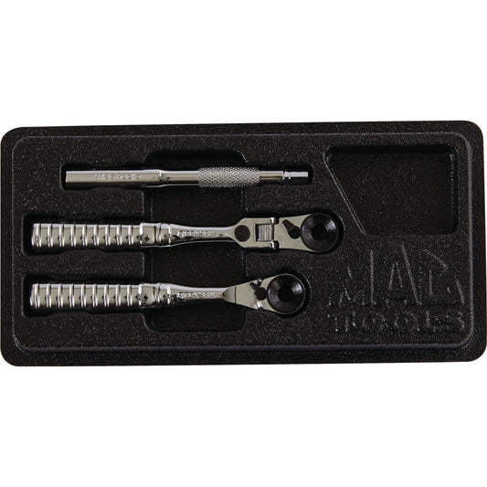 3-PC. Jeu de tournevis à cliquet