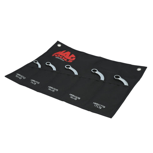5-PC. SAE Half-Moon Wrench Set - 12-PT.