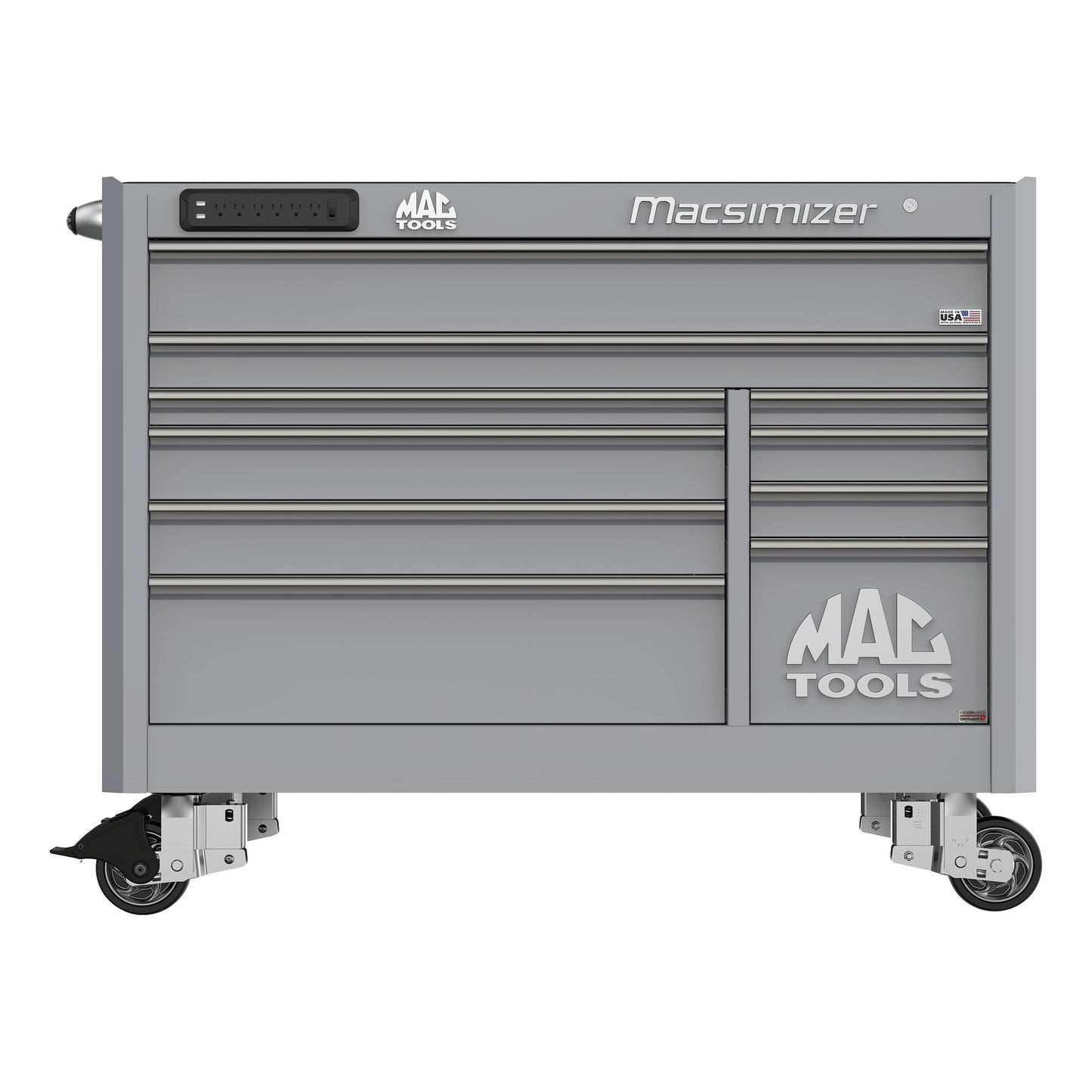 Macsimizer® 10-Drawer Workstation - Mica Gray