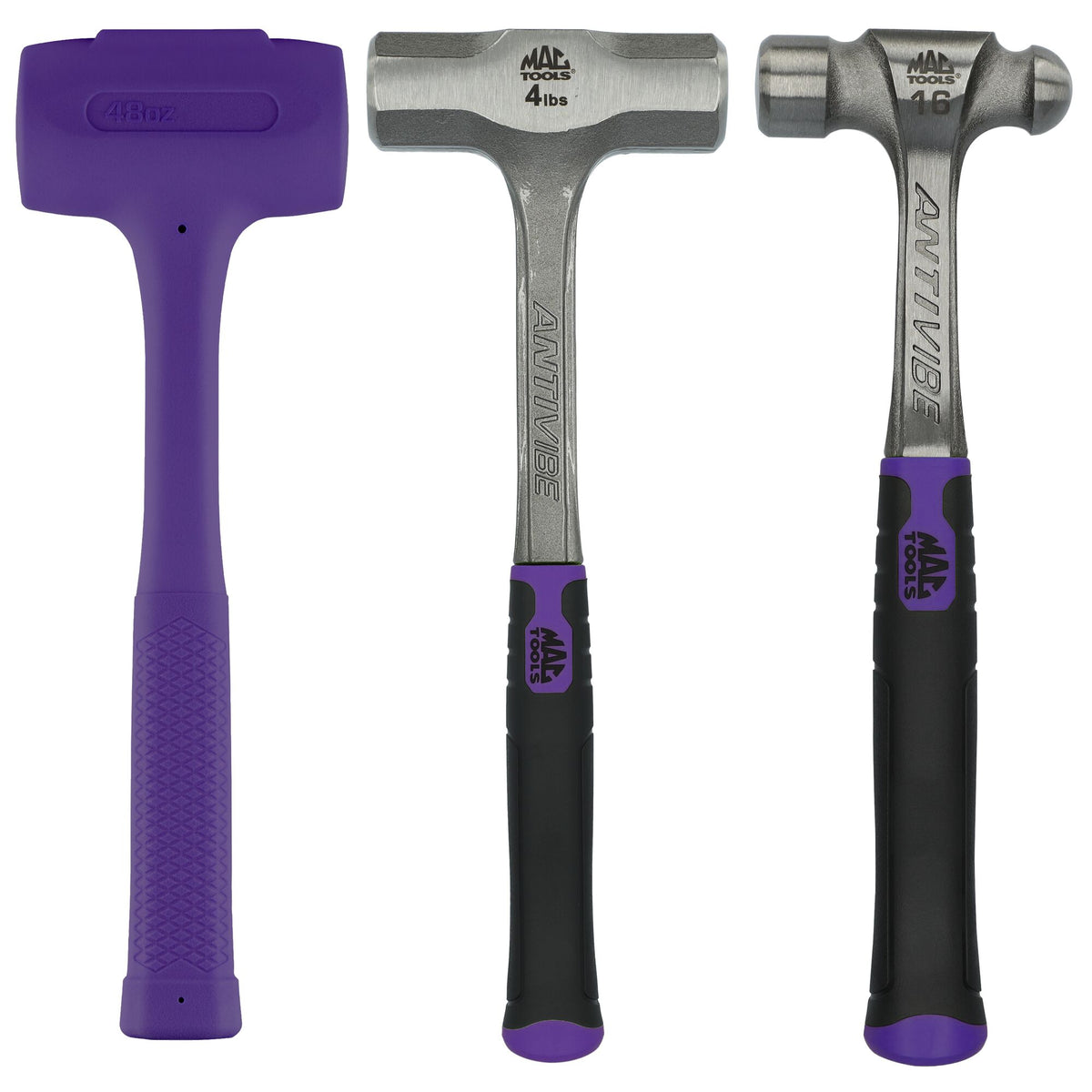 3-pc. Combination Hammer Set - Purple