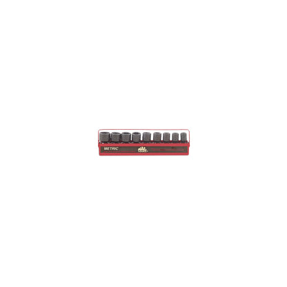 9-PC. 1/2" Drive Metric Impact Universal Socket Set - 6-PT.