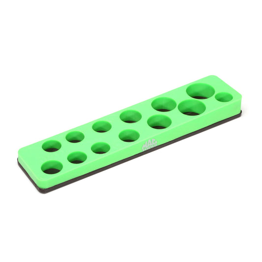 3/8" Shallow - Magnetic Socket Holder - Green