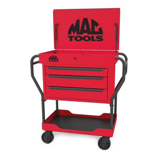 3-Drawer Utility Cart - Firebrick Red
