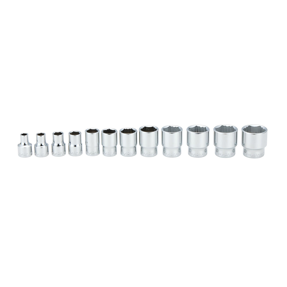 12-PC. 3/8" Drive Standard SAE R.B.R.T.™ Socket Set