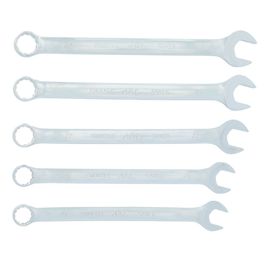 5-PC. Knuckle Saver Metric Combination Wrench Set
