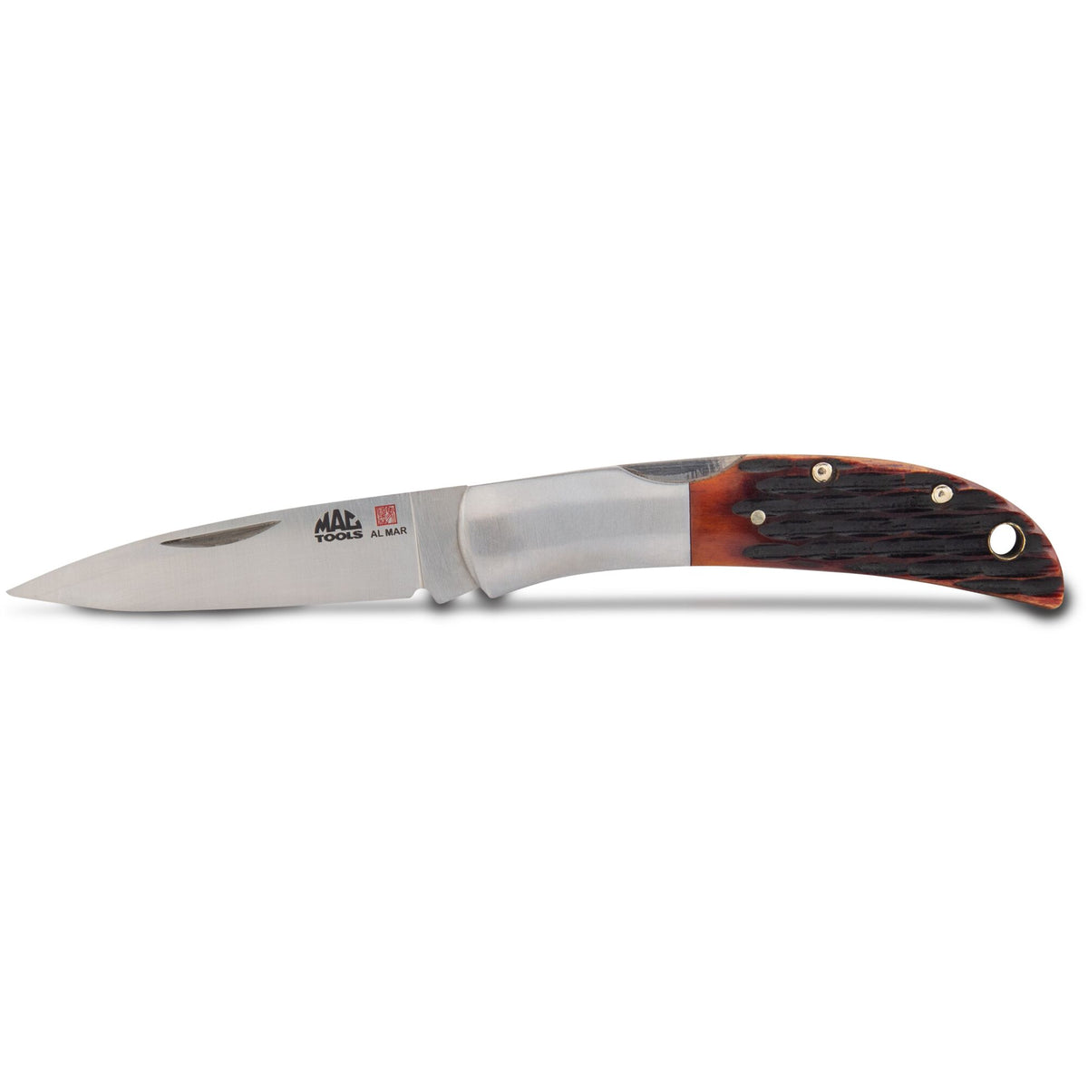 Mac Tools® Al Mar® Honey Jigged Bone Hawk™ Classic Folding Knife 3.15"