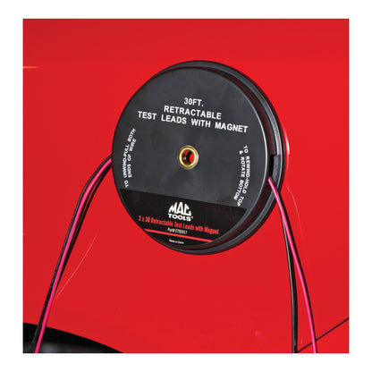 2-PC. Retractable Magnetic-Body Test Lead Set 30'