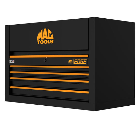 Edge™ 4-Drawer Top Chest for E4122 Workstation - Flat Black/Orange Trim