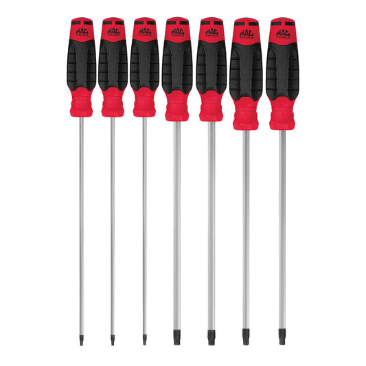 7-PC. Jeu de tournevis Torx® inviolables Mac-Grip™ - Rouge