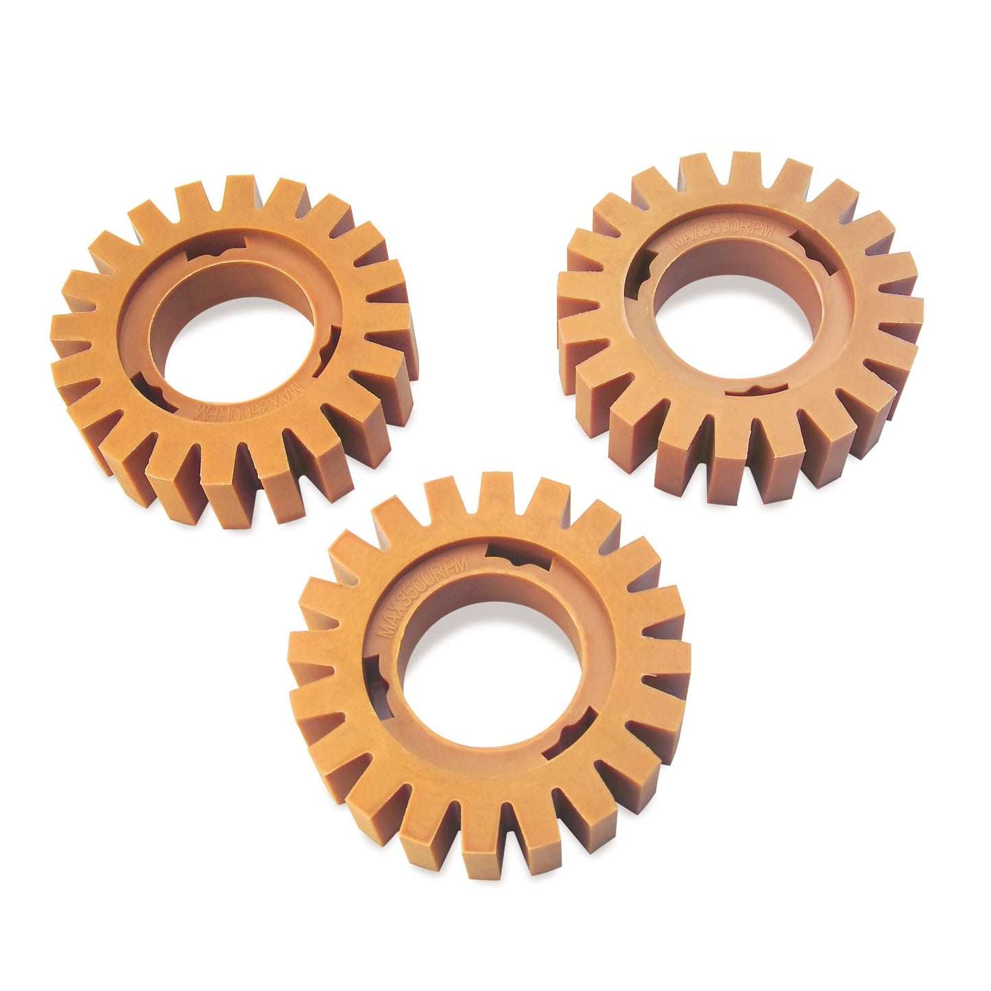 Wheels, Rubber Eraser Blasting - 3-PK.