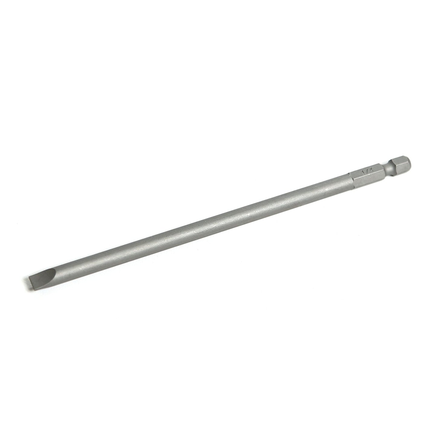 1/4" Hex Drive Slotted Bit 6" - 1/4"