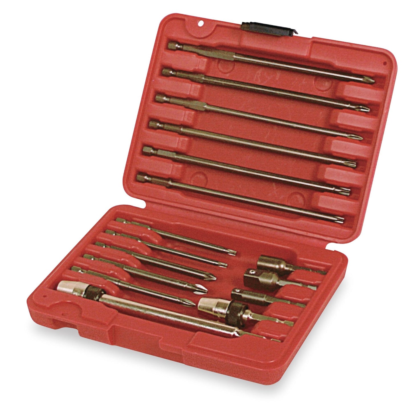 16-PC. 1/4" Hex Drive Long-Reach Quick-Connect Bit Set