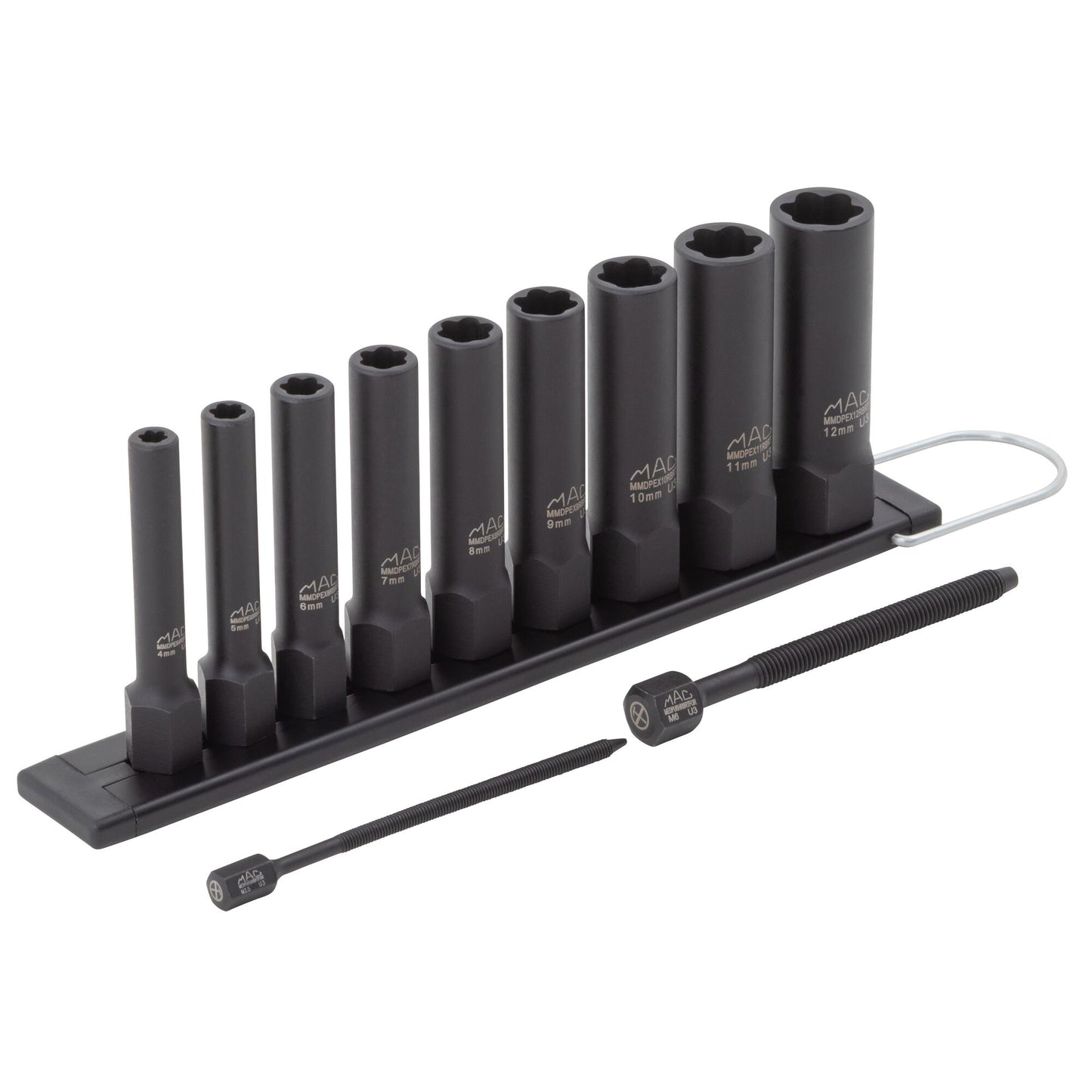 9-PC. 1/4" Drive R.B.R.T™ Metric Impact Foreign Object Removal (FOR) Deep Extractor Socket Set