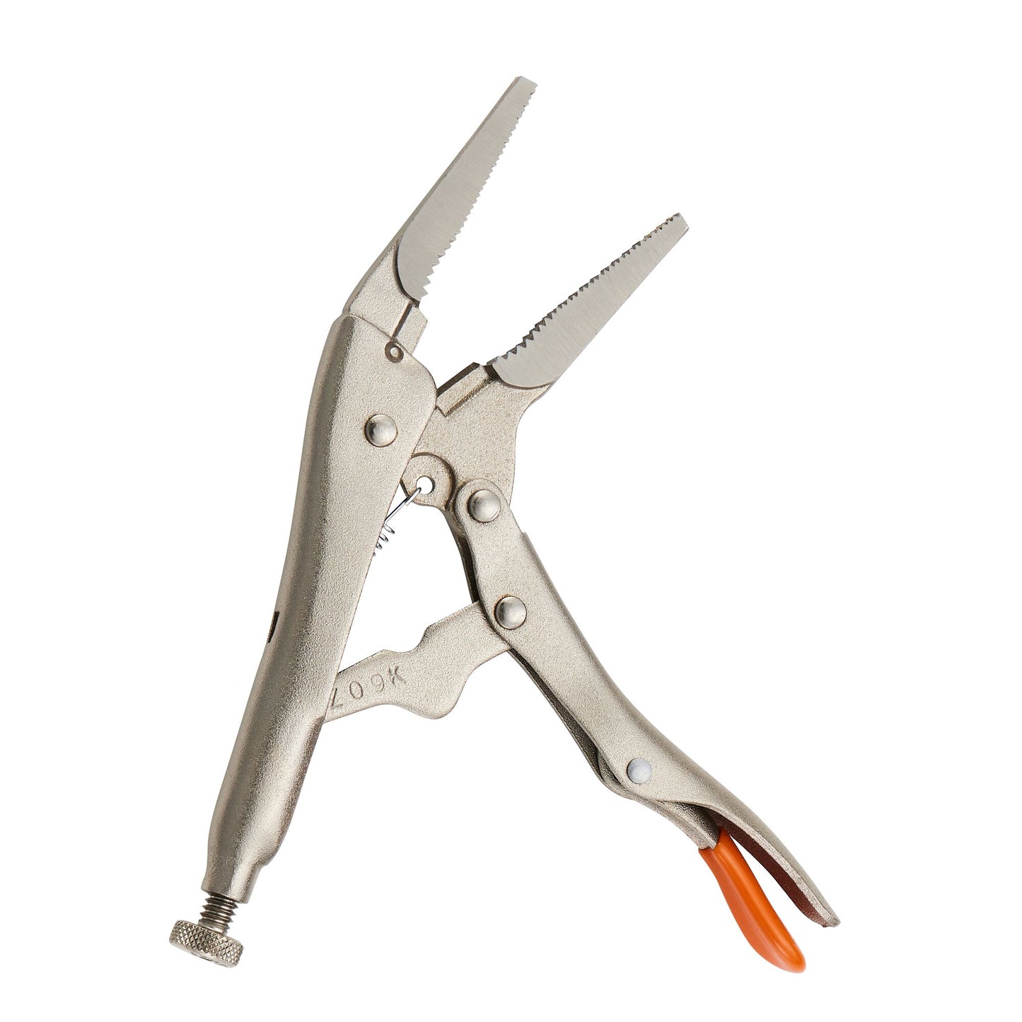 6" Long Nose Trigger Release Locking Pliers - Orange