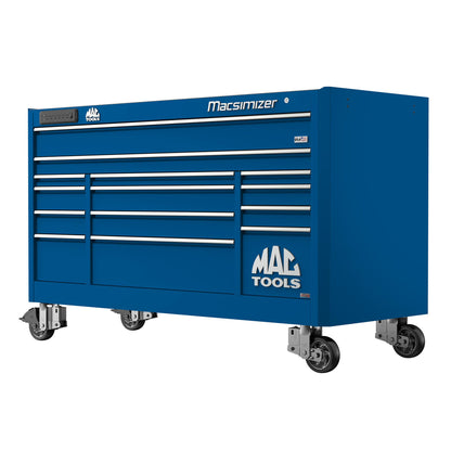 Macsimizer® Series 14-Drawer Workstation with PowerTech™ Drawer - Sapphire Blue