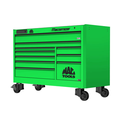 Macsimizer® Series 10-Drawer Workstation with PowerTech™ Drawer - Lime Green