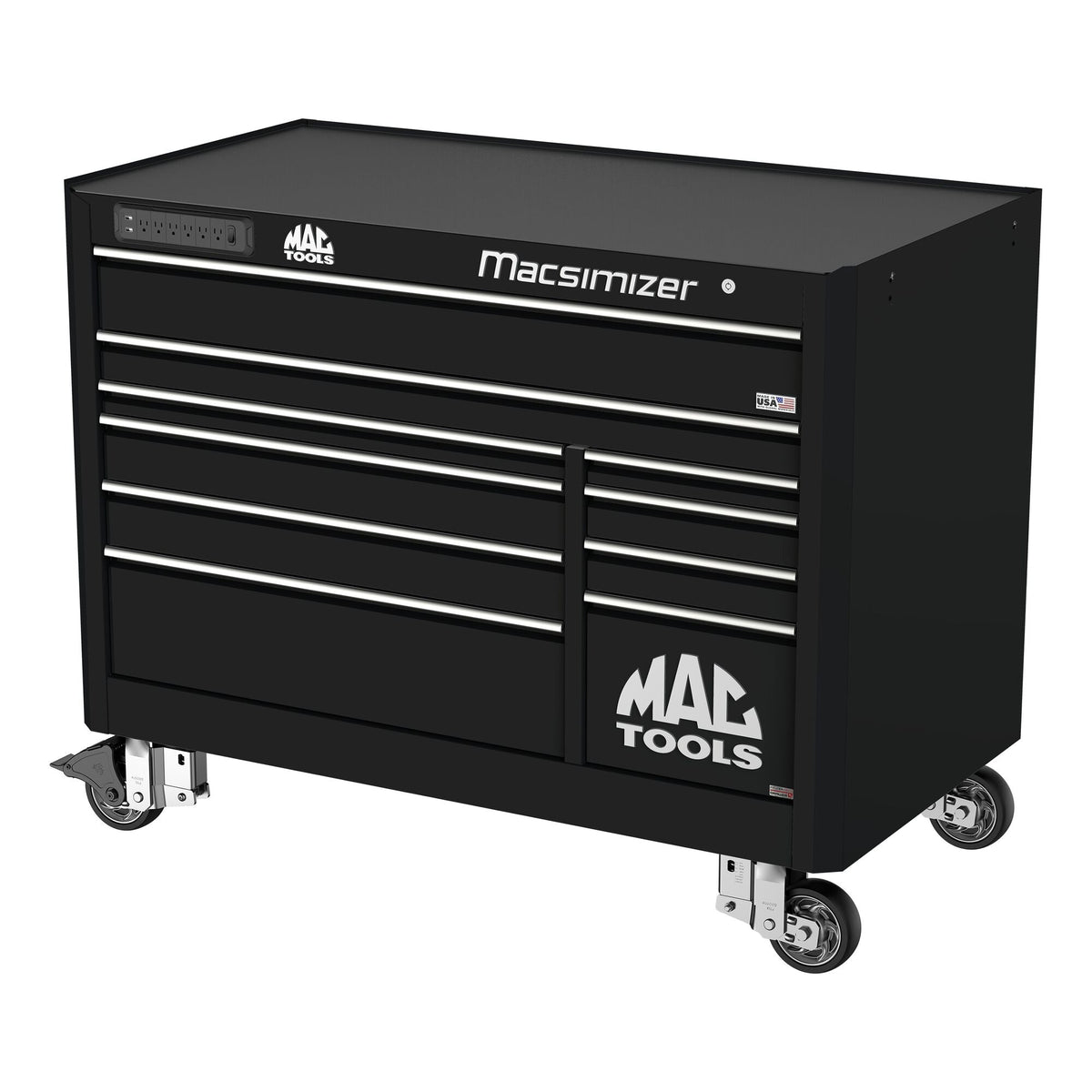 Macsimizer Emblems Macsimizer® 10-Drawer Workstation - Galaxy Black