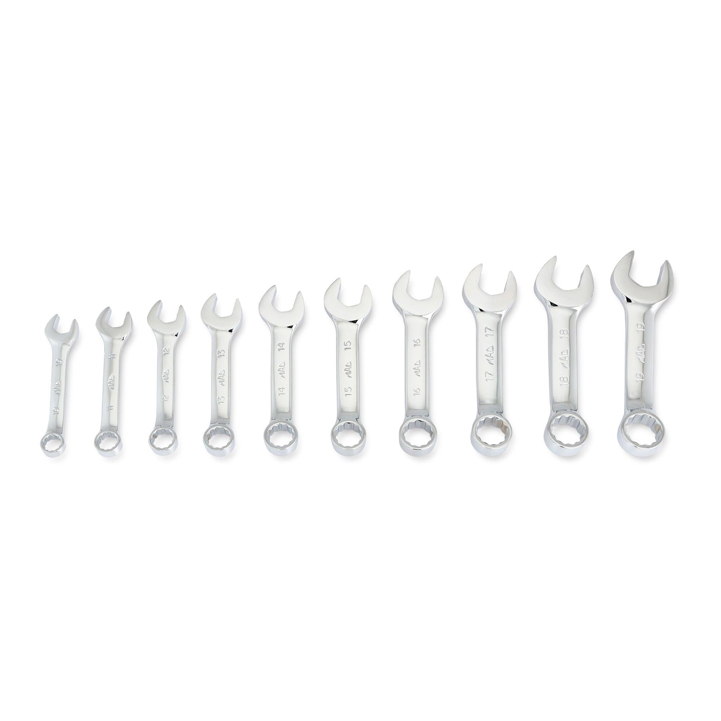 10-PC. Jeu de clés mixtes courtes Metric Knuckle Saver™ - 12-PT.