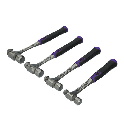 4pc Ball Peen Hammer Set - Purple