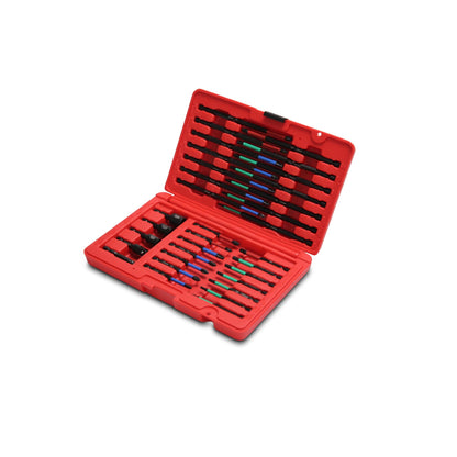 33-PC. Jeu d'embouts à impact long à entraînement hexagonal 1/4"